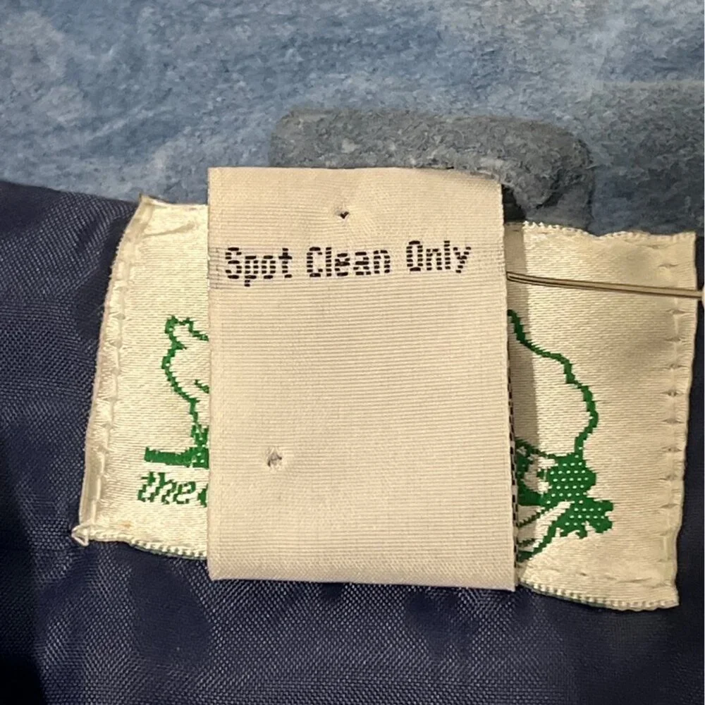 Quacker Factory Blue Suede Jacket Embroidered Sunflowers Vtg Full-Zip Size L - Picture 9 of 9